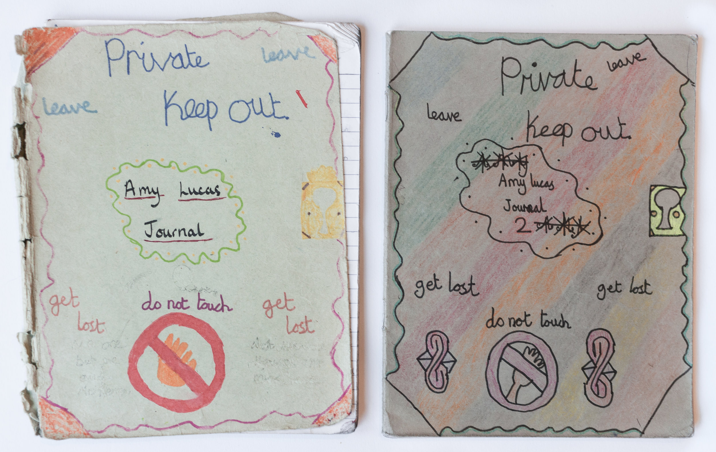 Still-life of Amy’s journal (2004). 2016, London, United Kingdom.