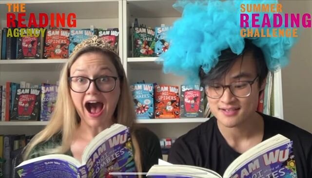 If you are looking for a great selection of children&rsquo;s books to read this summer, check out @readingagency&rsquo;s Summer Reading Challenge! SAM WU IS NOT AFRAID OF ZOMBIES is one of many books selected to encourage children to get silly this s