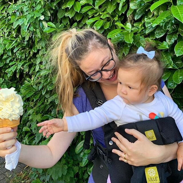 First soft serve of the year for me, first  ice cream envy for Evie🍦