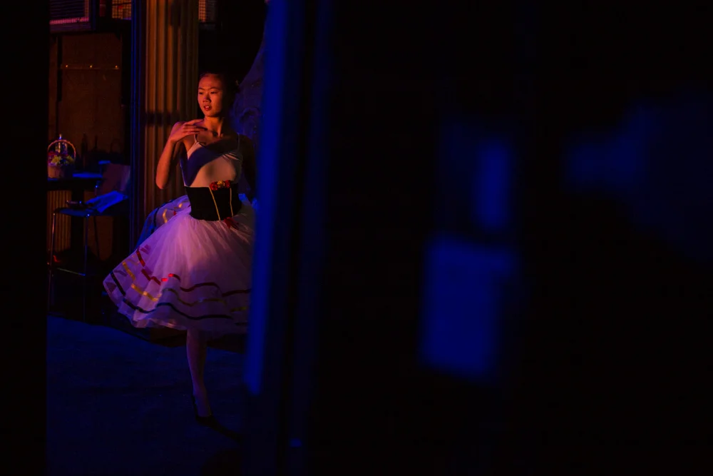 08 Nov 2017. Cork Opera House - Backstage. Dancer from the Cork Ballet School.