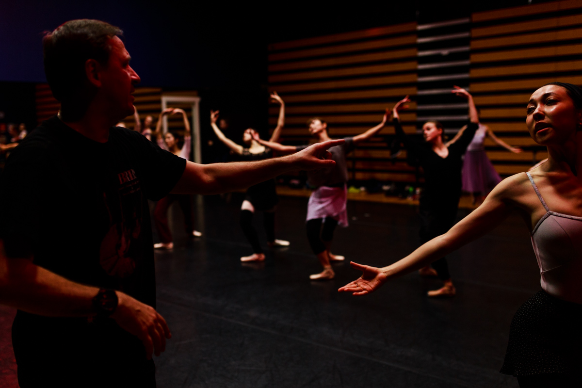 30 Oct 2017. Firkin Crane, Cork. Yuri Demakov is seen instructing dancers during a rehearsal.