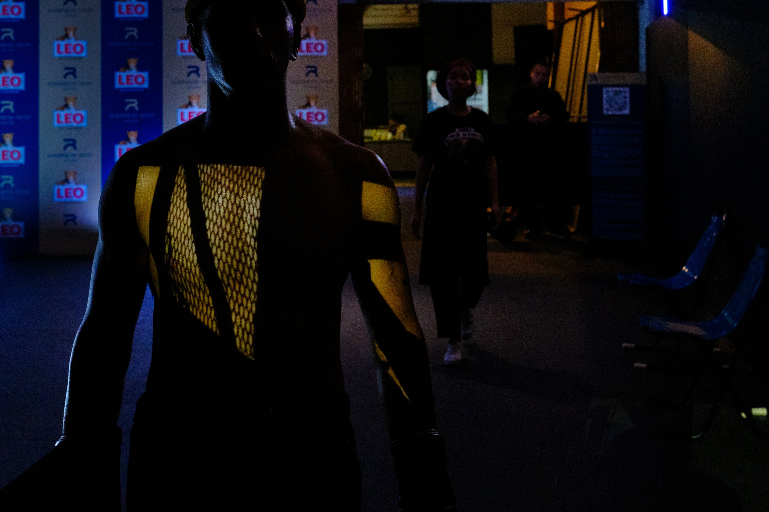 Tayeb, Family Muay Thai (Iran) before his fight at Rajadamner Stadium, Bangkok. 9 Dec 2024. .