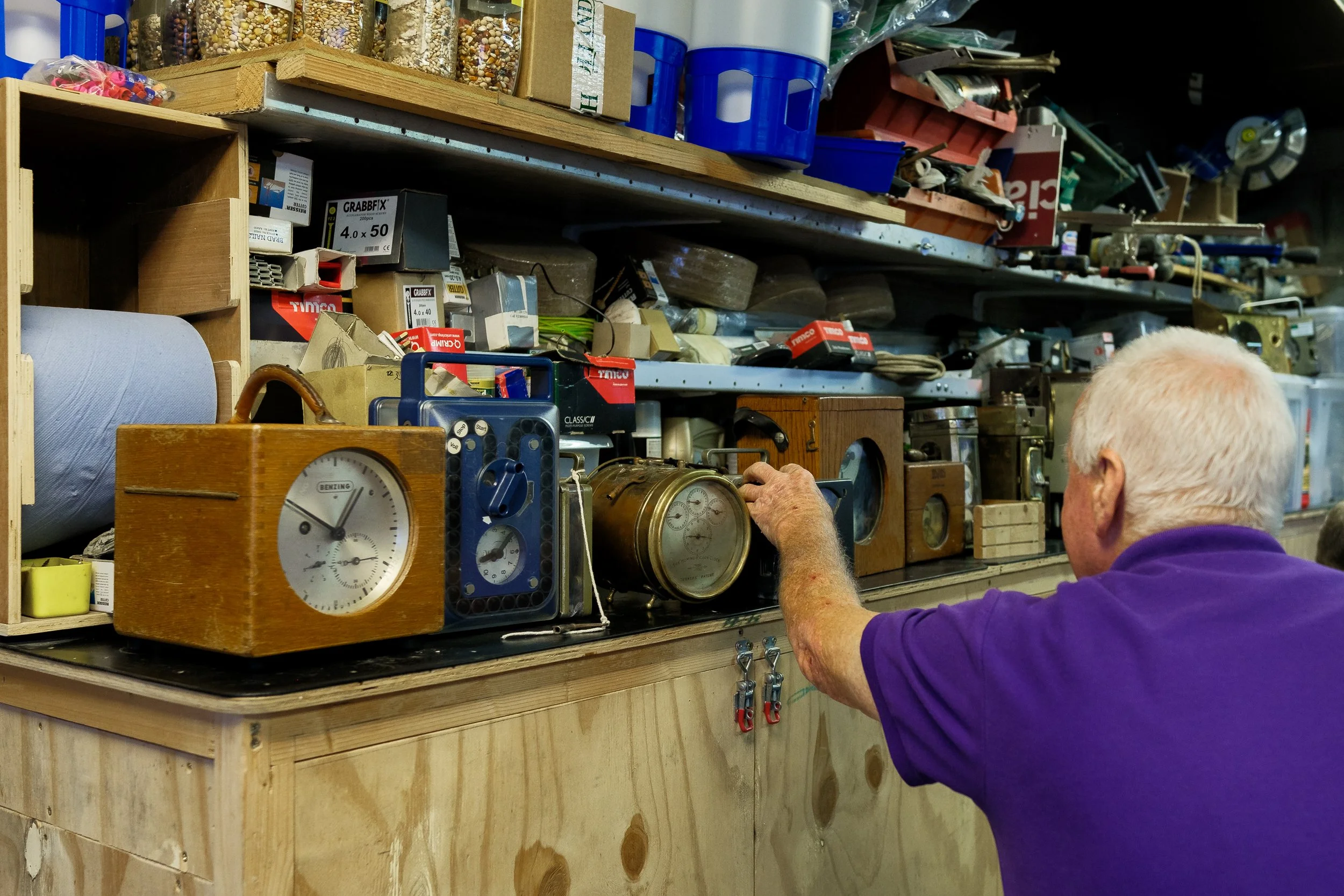  Old homing clocks at Thurles Racing Pigeon Club. 18 Jul 2025. 