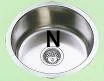 CR 045 Prep Bowl without tap hole 90mm waste