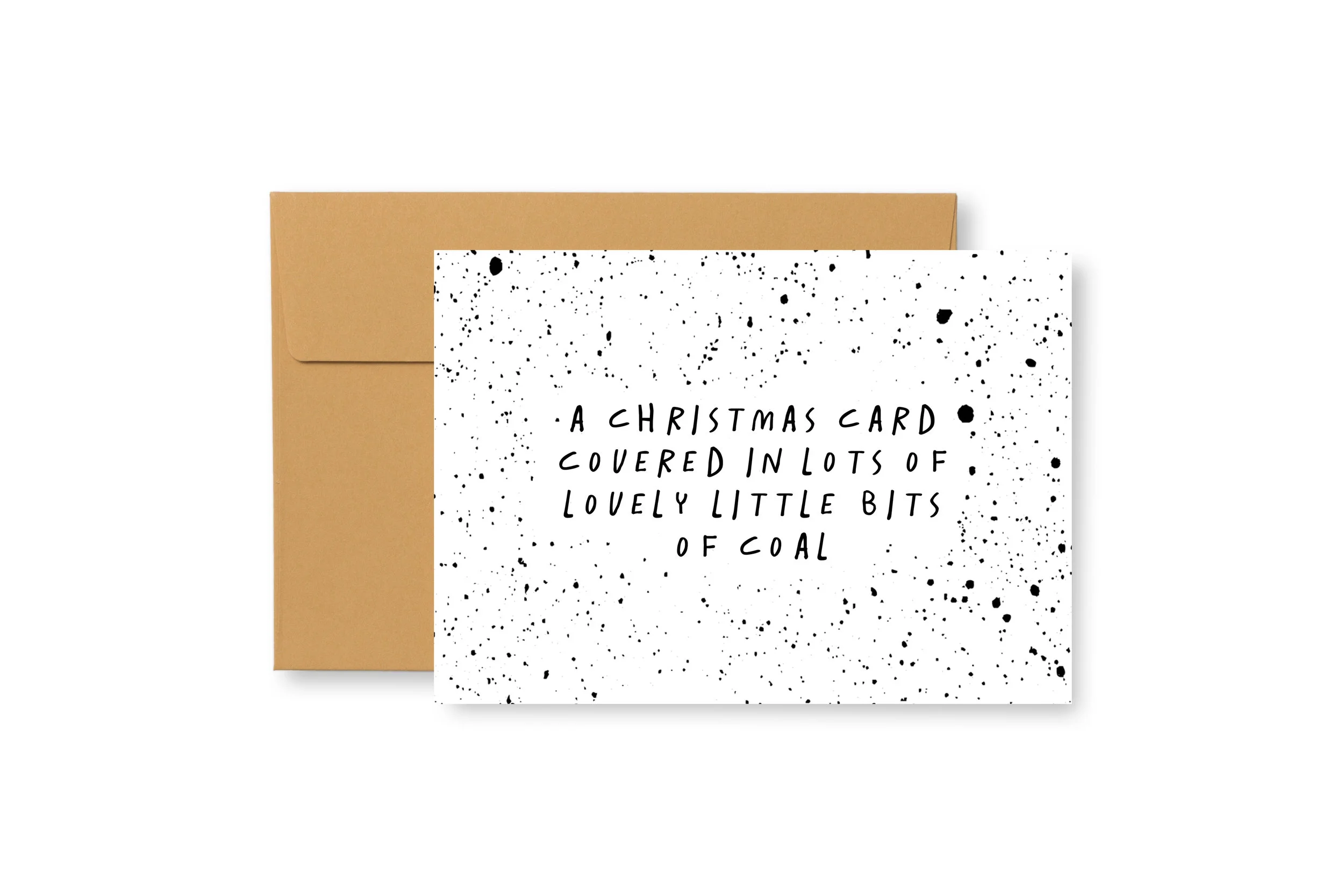 Coal Covered (Front) Christmas Card & Envelope.jpg