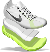 Adidas Ultra Boost Nike Lunarlon GYMCADDY