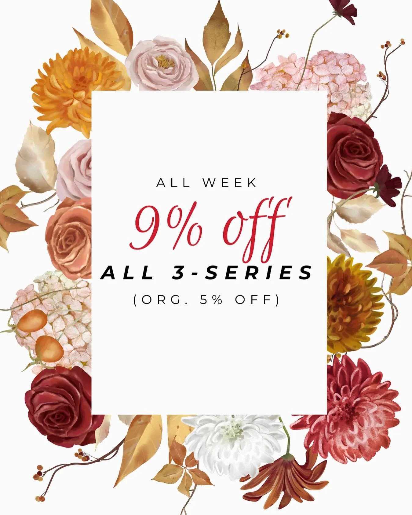 🚨 LIMITED TIME DEAL 🚨
Both of our studios are offering 9% OFF all 3-series packages now through 9/28! 💥

PLUS &mdash; when you purchase a series, you&rsquo;ll be automatically entered to win a FREE package in our raffle! 🎟️✨

Don&rsquo;t miss out