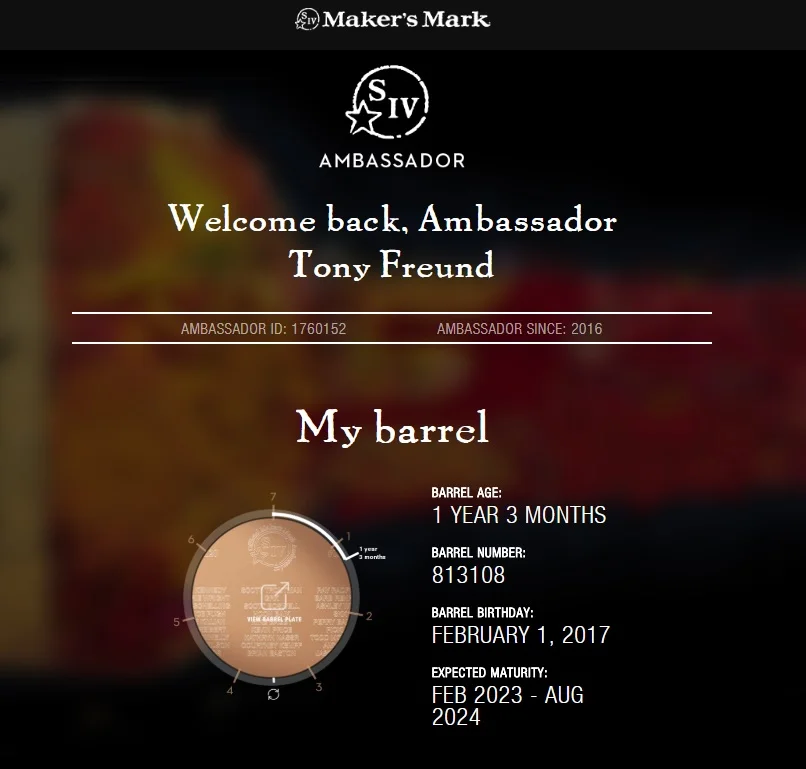 Whiskey Nips: Maker's Mark Ambassador Program.  