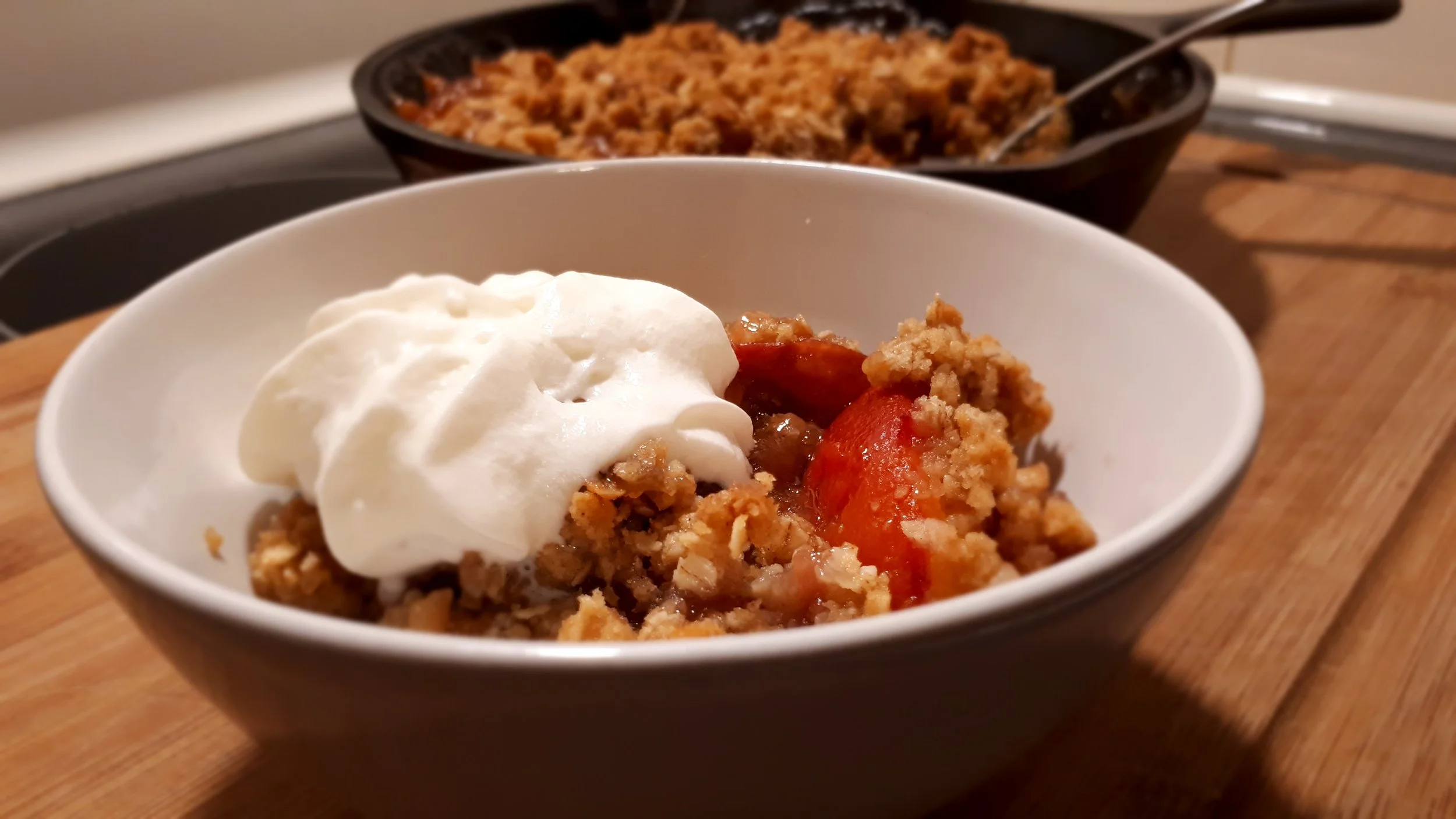Food: Bourbon Peach Crisp 
