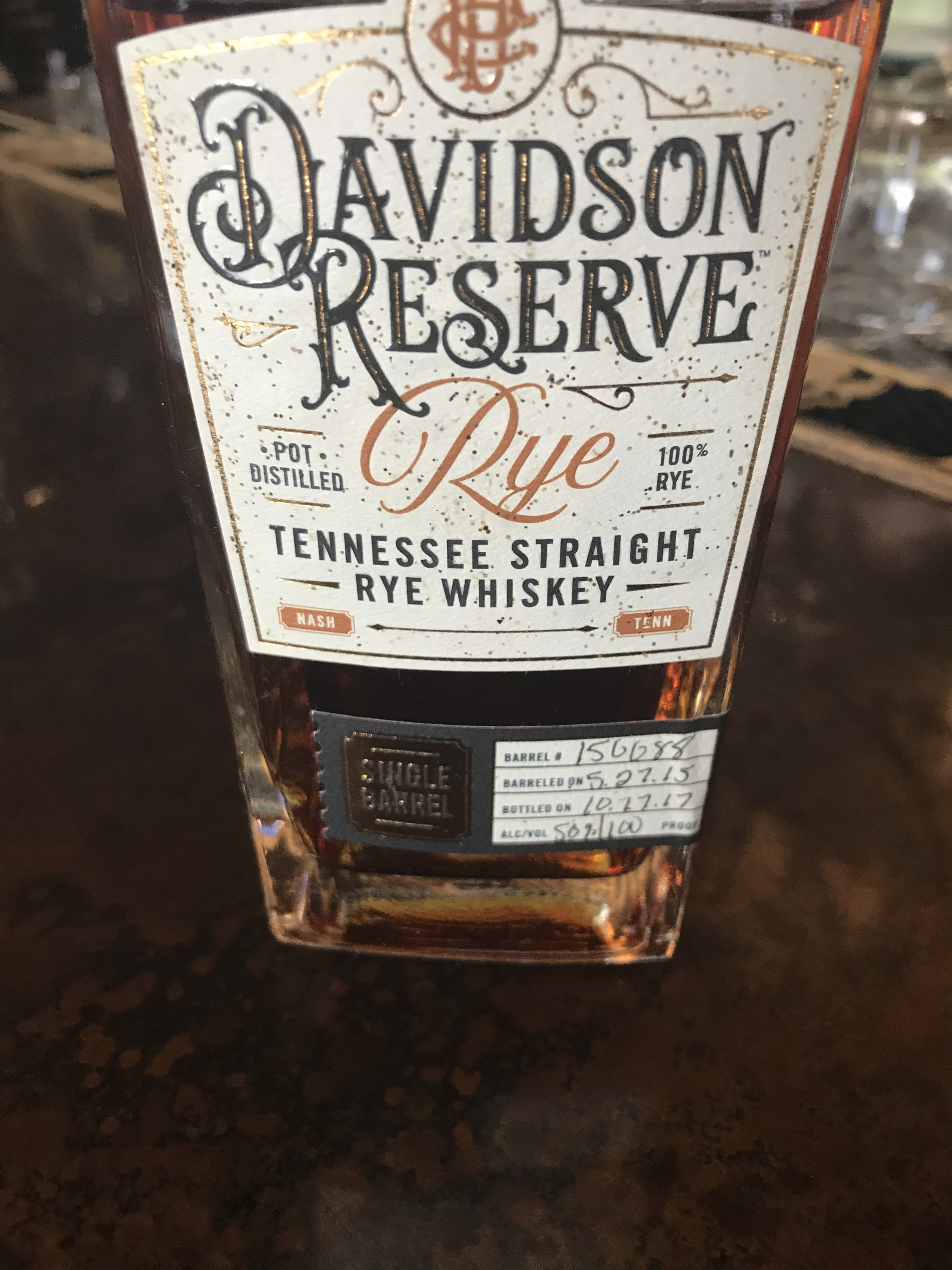 Rye Review: Davidson Reserve Rye
