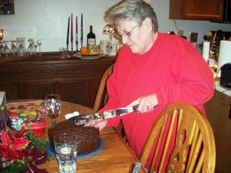 Mom is great…she bakes us chocolate cake!