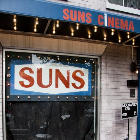 Suns Cinema, a bar and movie theater on Mount Pleasant Street.