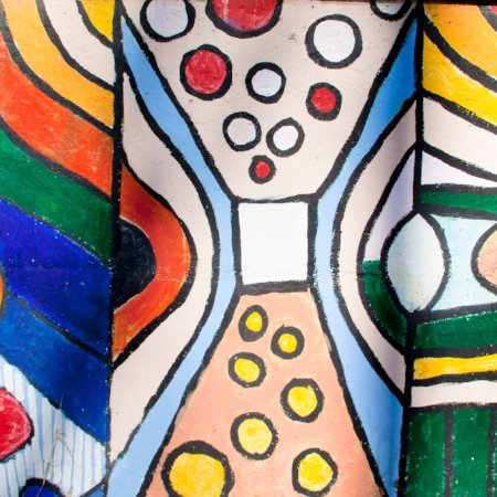 Mural along Klingle Road in Mount Pleasant. 