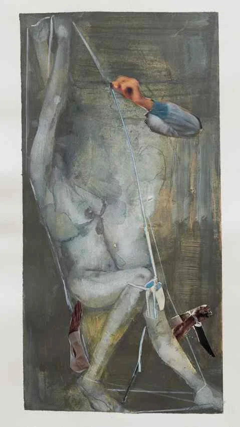 Liberty, Mixed media on Arches 48cm x 42cm