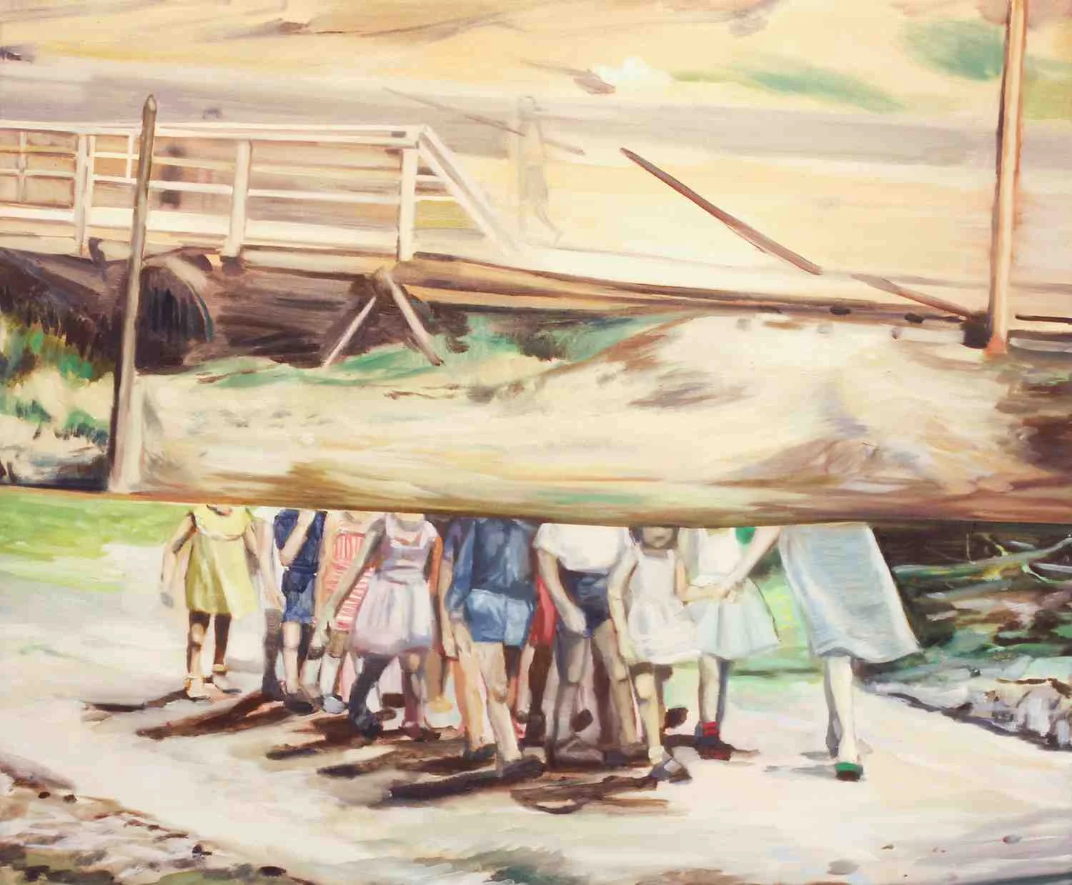 Crossroads, oil on canvas, 76.5cm x 92cm