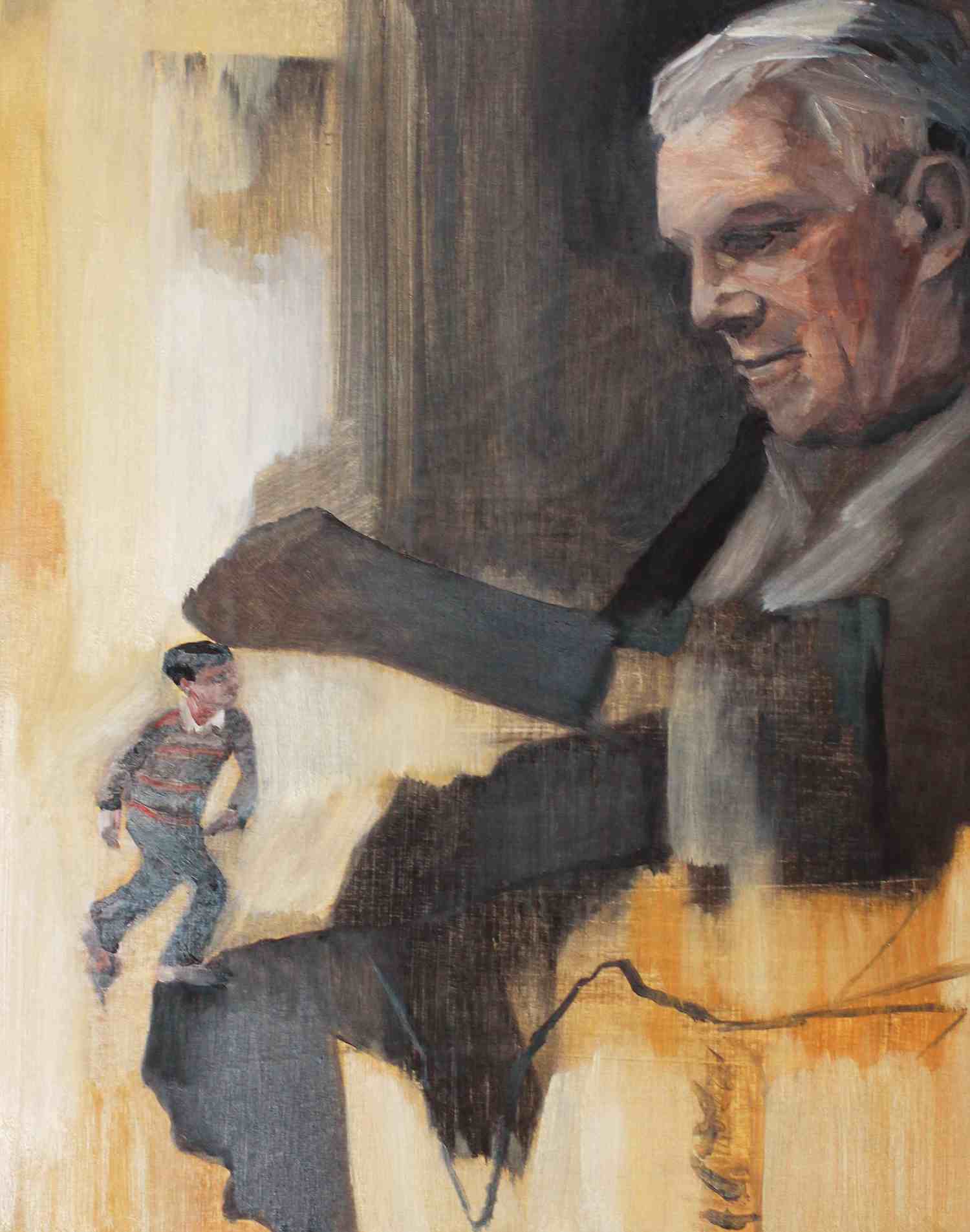 Chatter, Oil on wood panel, 25cm x 20cm