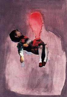 'The Pity' series 1/4, Mixed media on Arches, 22cm x16cm