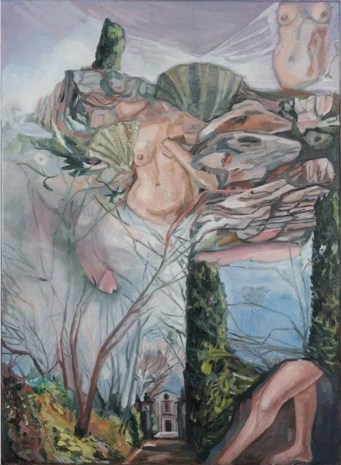 'Van Gogh rêvait de Vénus après Botticelli' ( Van Gogh dreamed of Venus after Botticelli) oil on canvas 76cm x 56cm