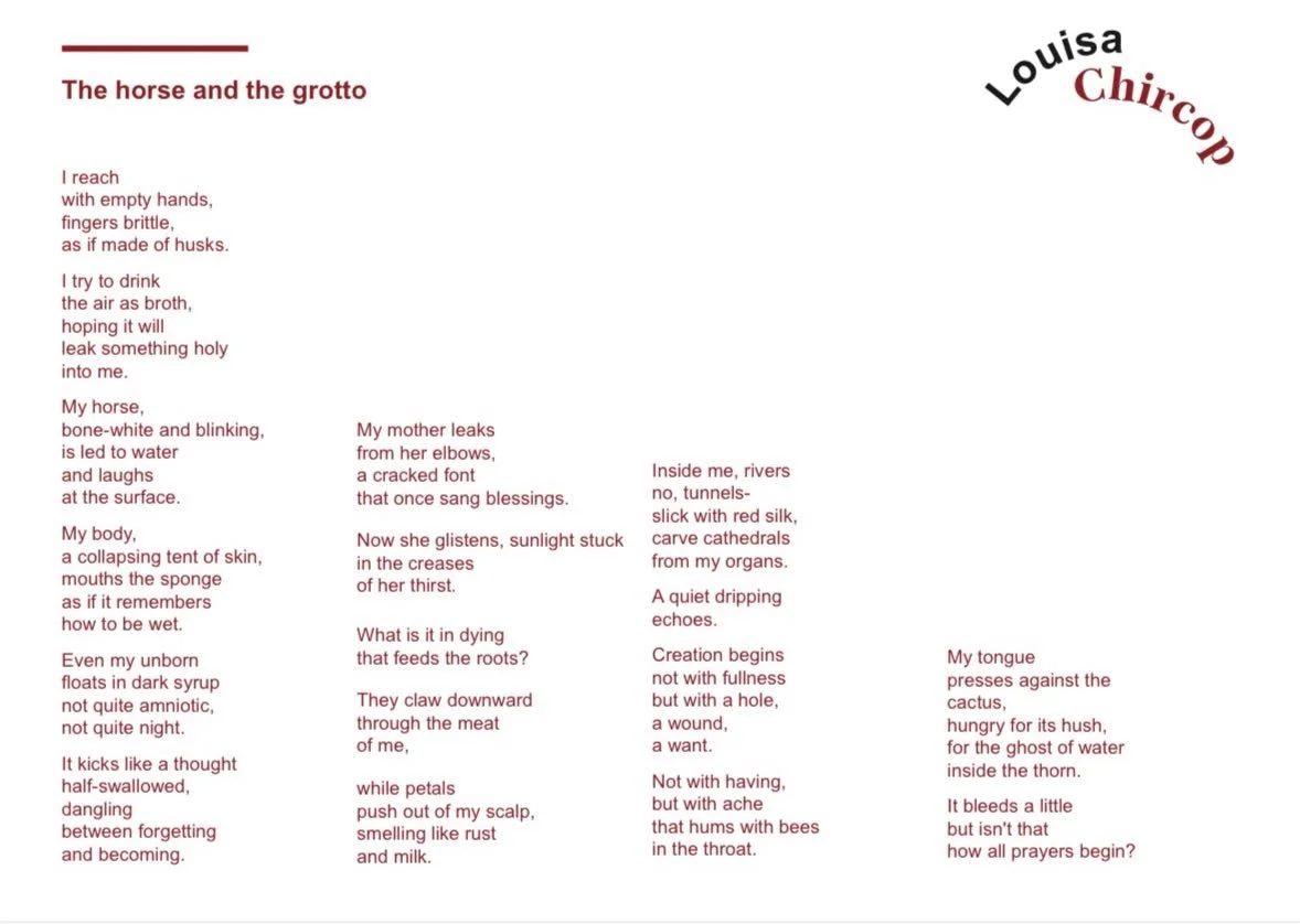 The Poem I wrote in response to the works I selected from the Hassall Collection.