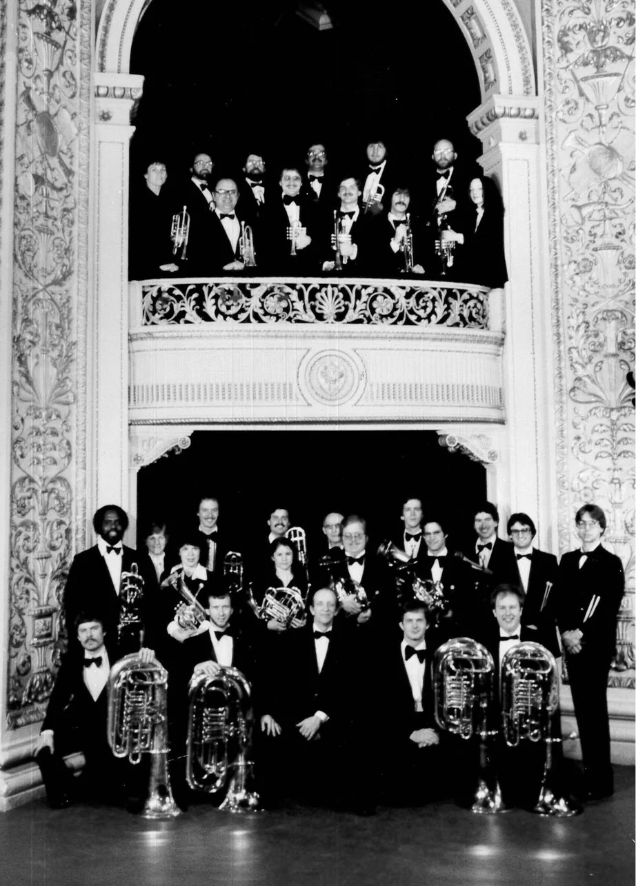 River City Brass Band with founder and conductor Robert Bernat