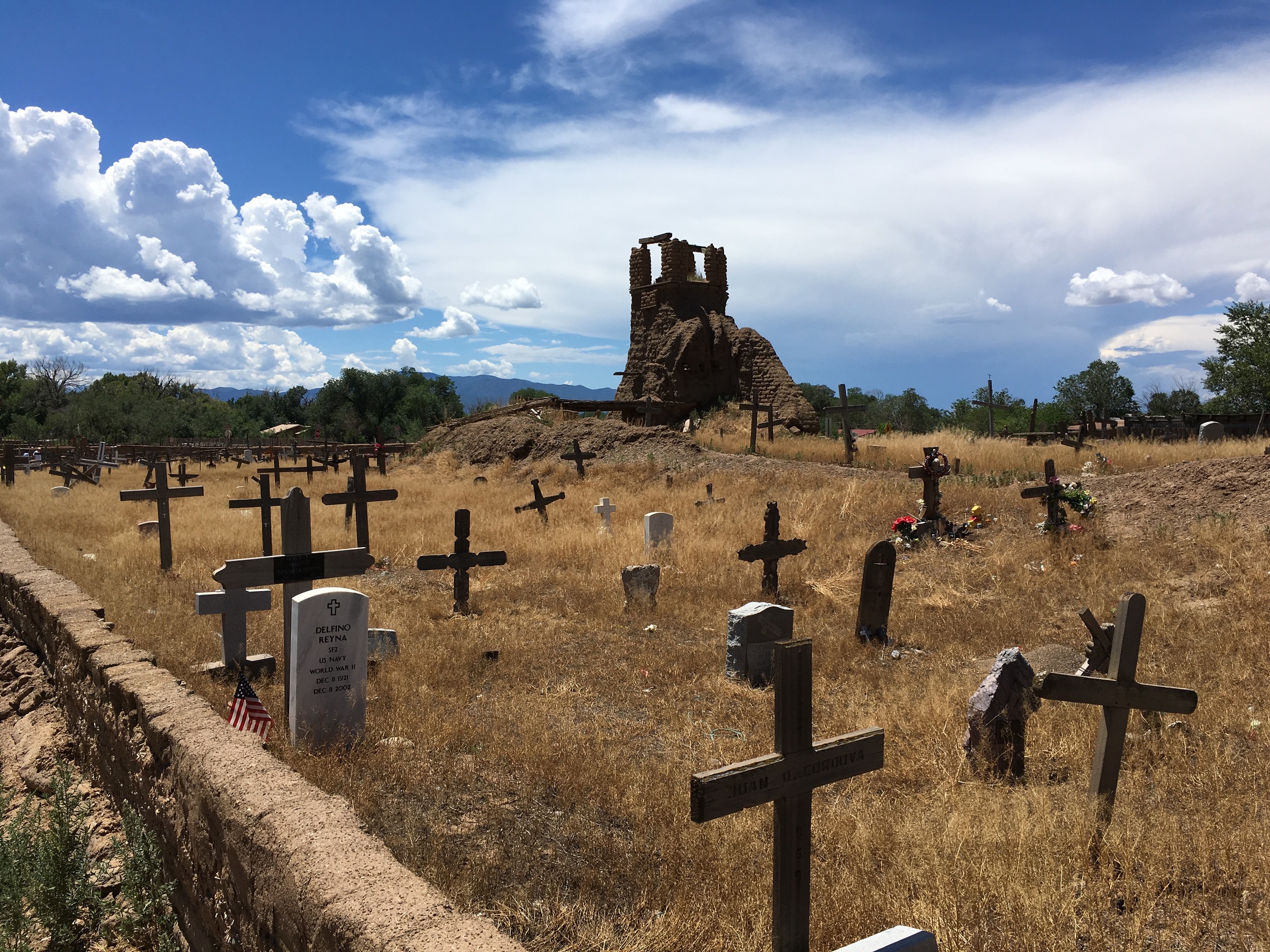 San Geronimo de Taos, destroyed in 1847 by U.S. troops
