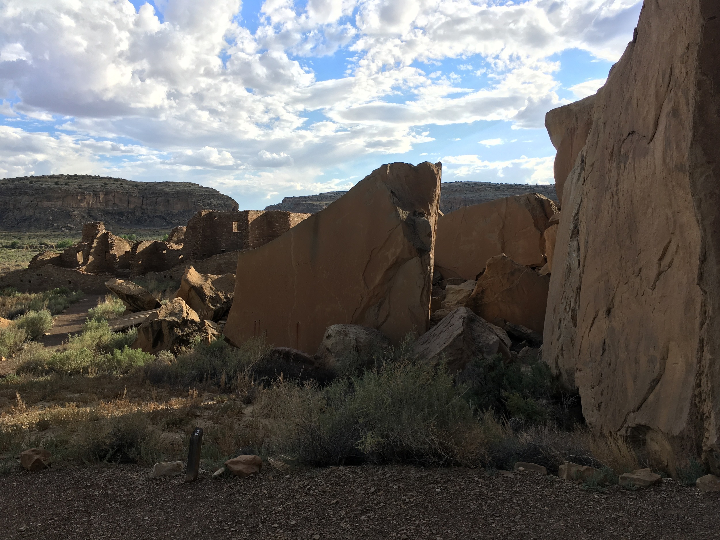 The remains of Threatening Rock