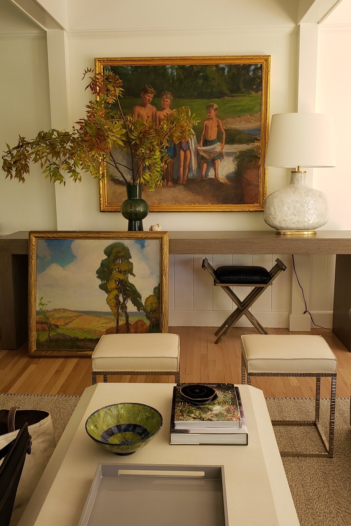 Setting the stage in the living room