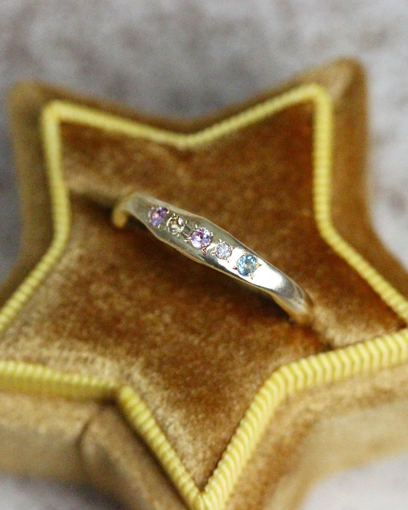 A bloody joy to have been asked to make the wedding and engagement ring for such a lovely couple ✨ Morganite Wave Solitare stacked with a pastel Wave band - delicious 💞💞🫶🫶🫶