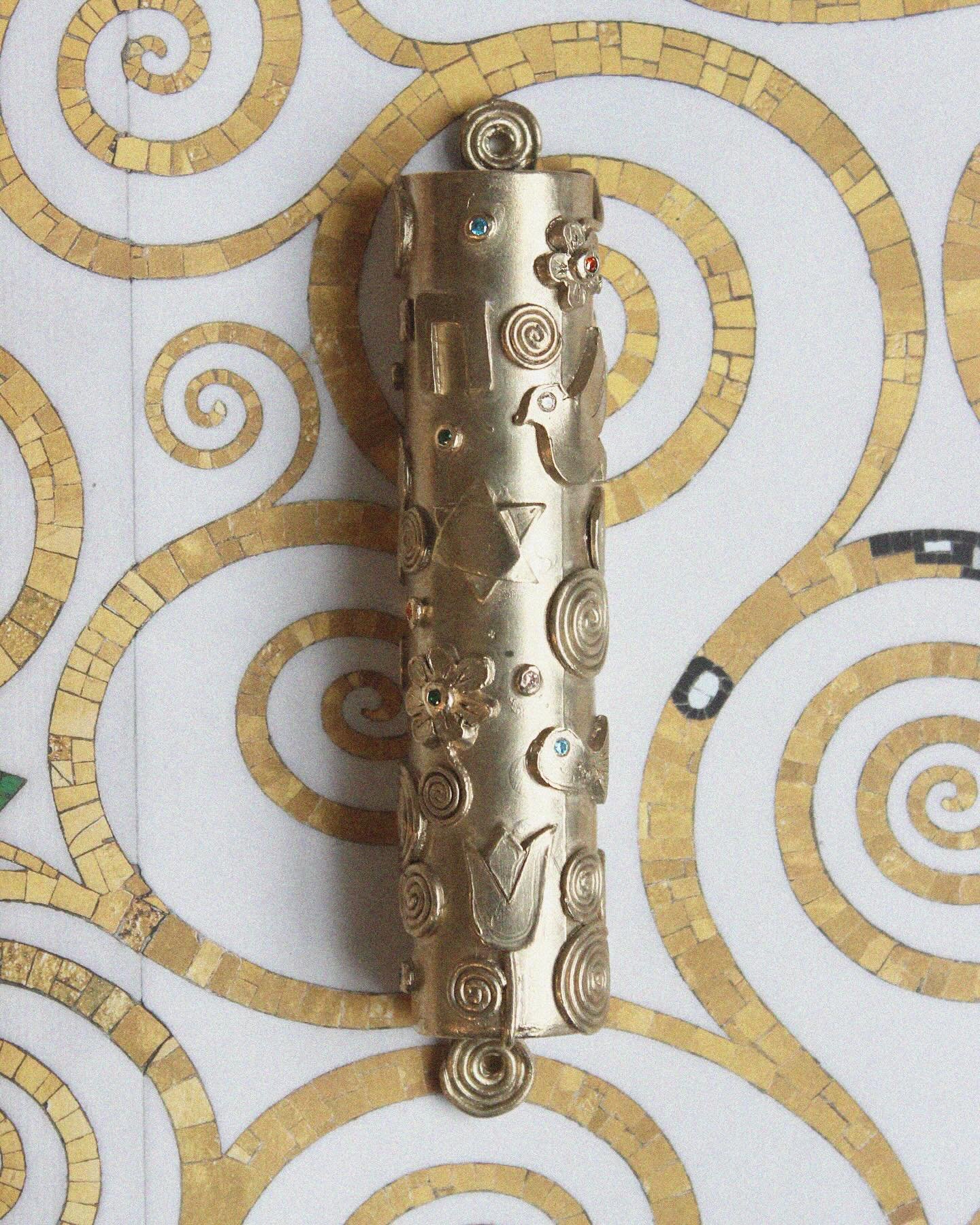 Mezuzah second prototype. I gave this one to my parents for Chunukah 🕯️🔥 Made from brass