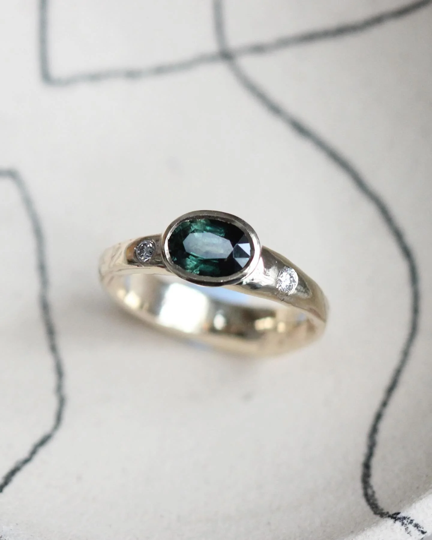 I have so many favourites from this year 😭 Very excited to share this green sapphire and diamond should solitaire Wave Ring. An engagement ring (for one very patient customer as I forgot to add the diamonds initially!) which I absolutely adore - tha