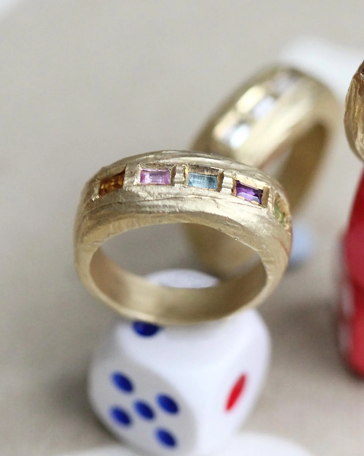 Love for the multi coloured Cubist ring ✨