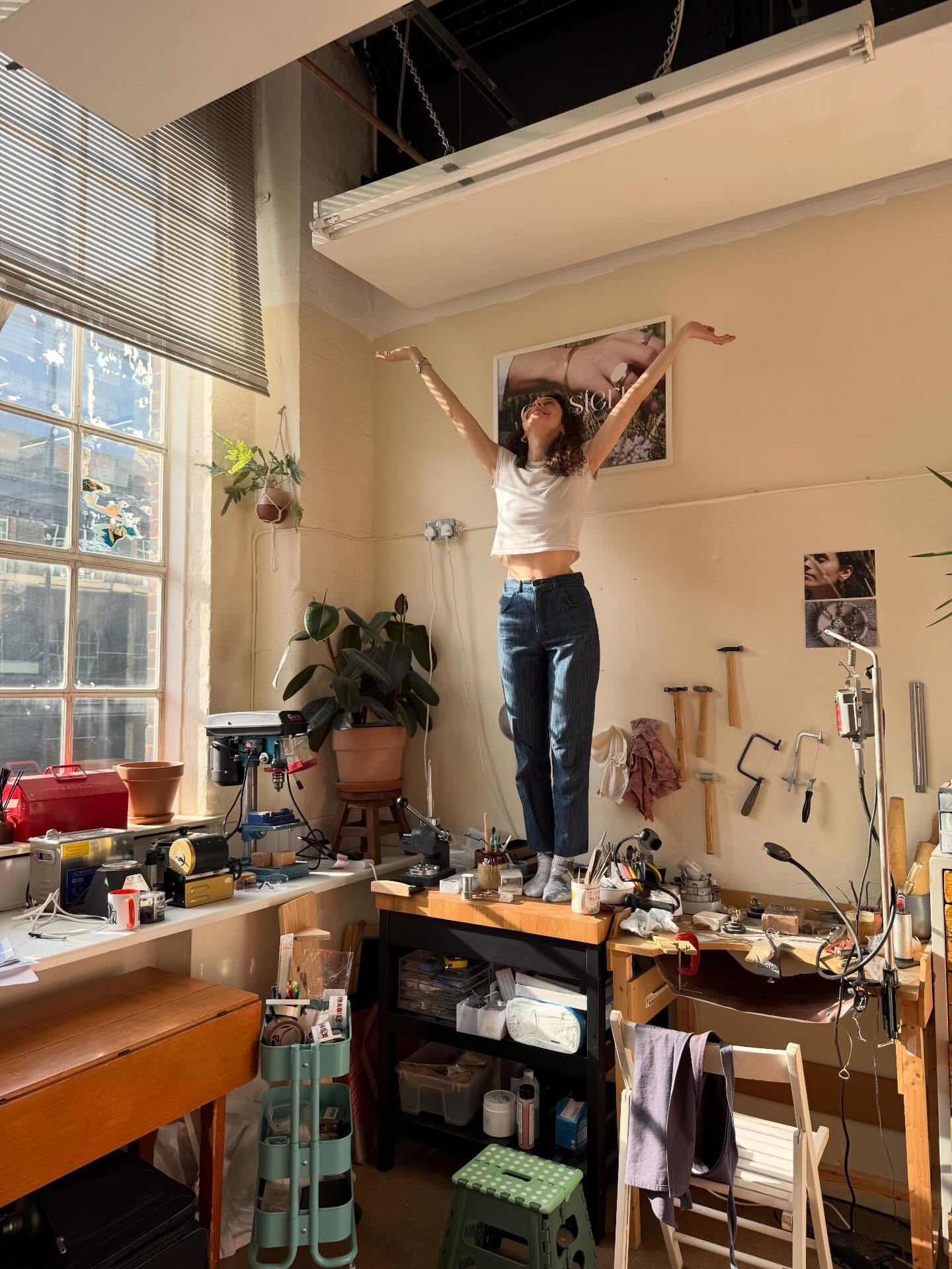 We&rsquo;re OPEN for business! 🥳 The new workshop is (pretty much) set up and ready to start seeing visitors ✨

To arrange a visit to the studio either fill out the bespoke form on my website or email me at ellahstern@gmail.com ❣️💍💗✨🫶🌼💘💌