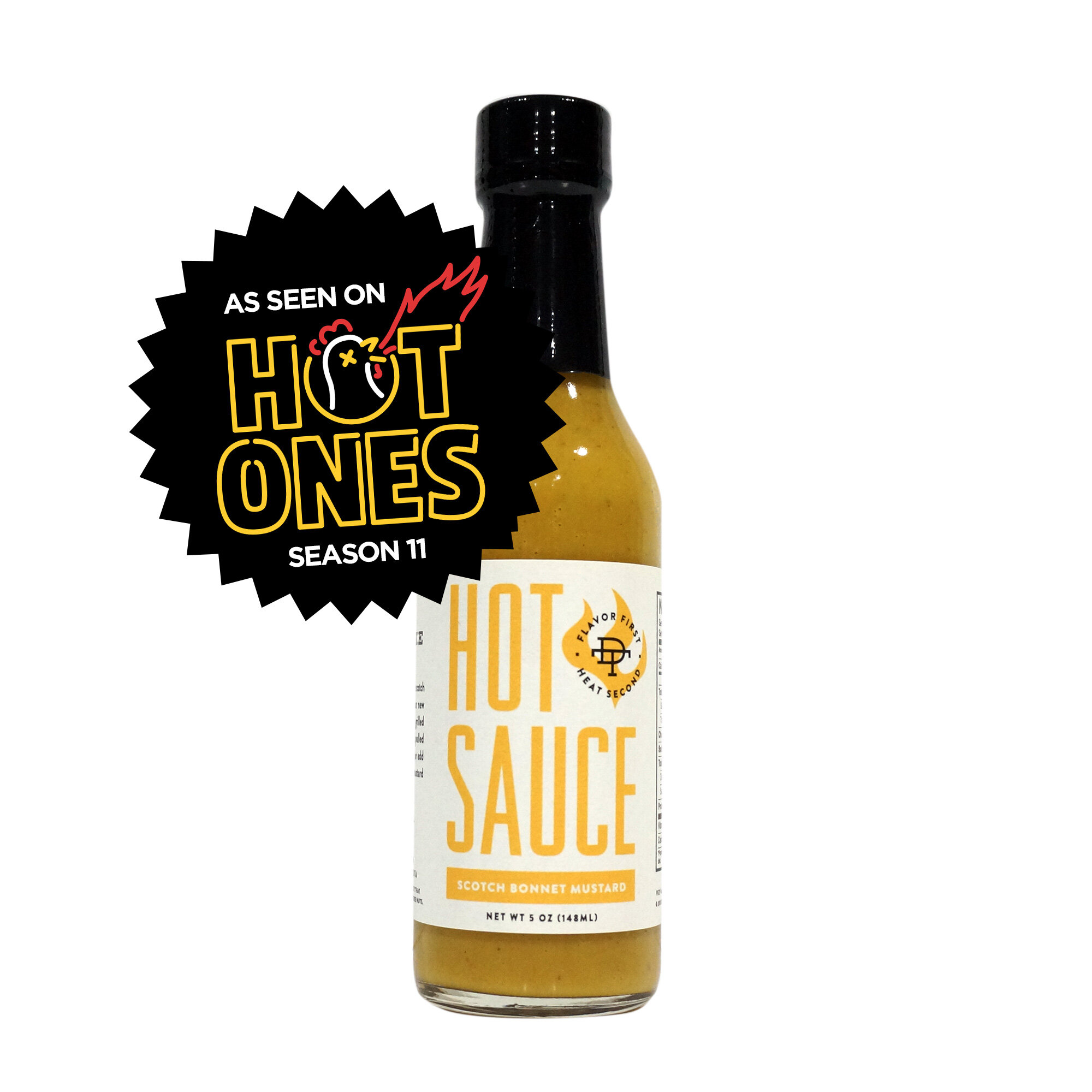 Scotch Mustard Hot Sauce As seen on Hot Ones — Double Take Salsa