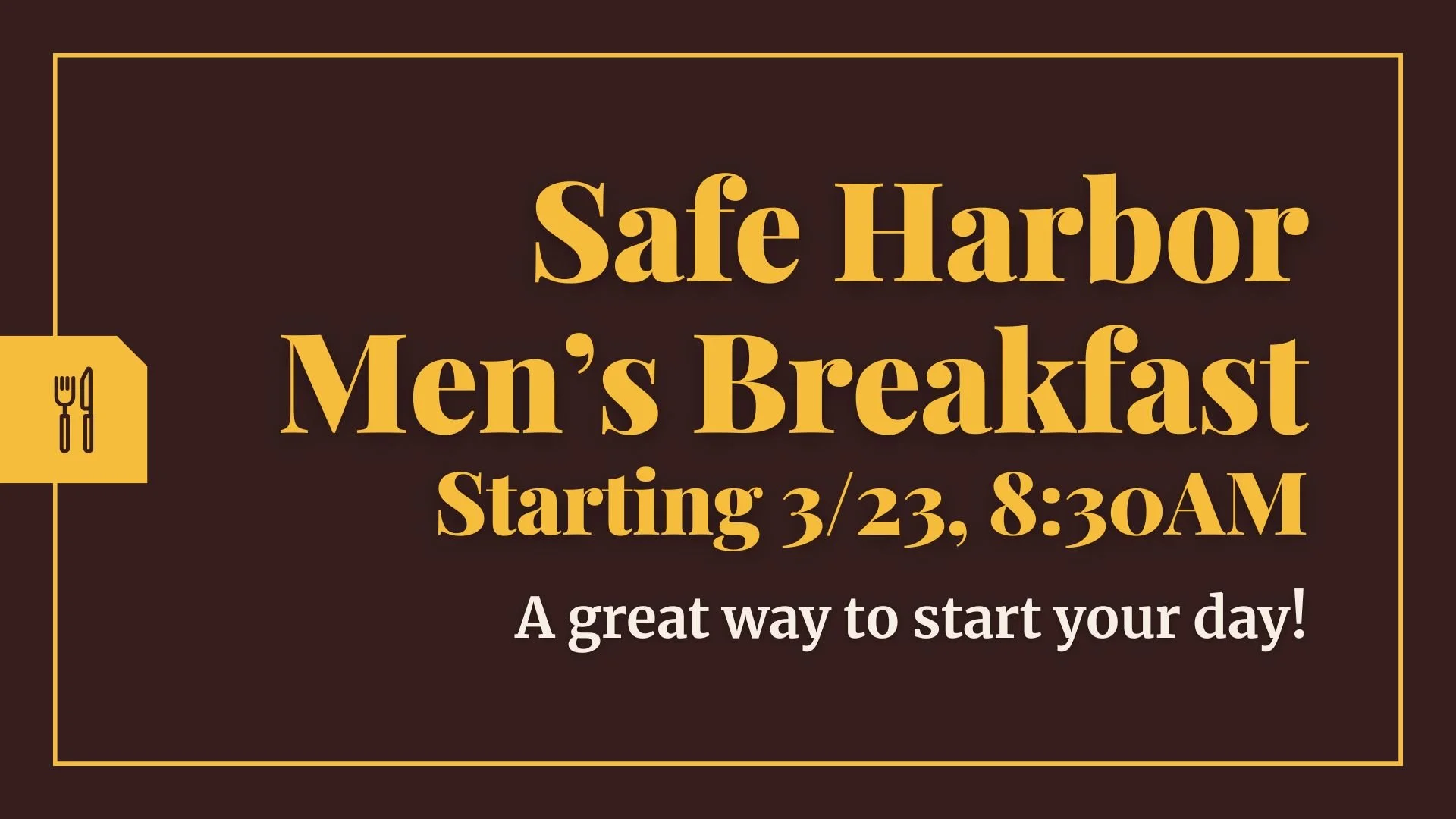Men's Breakfast