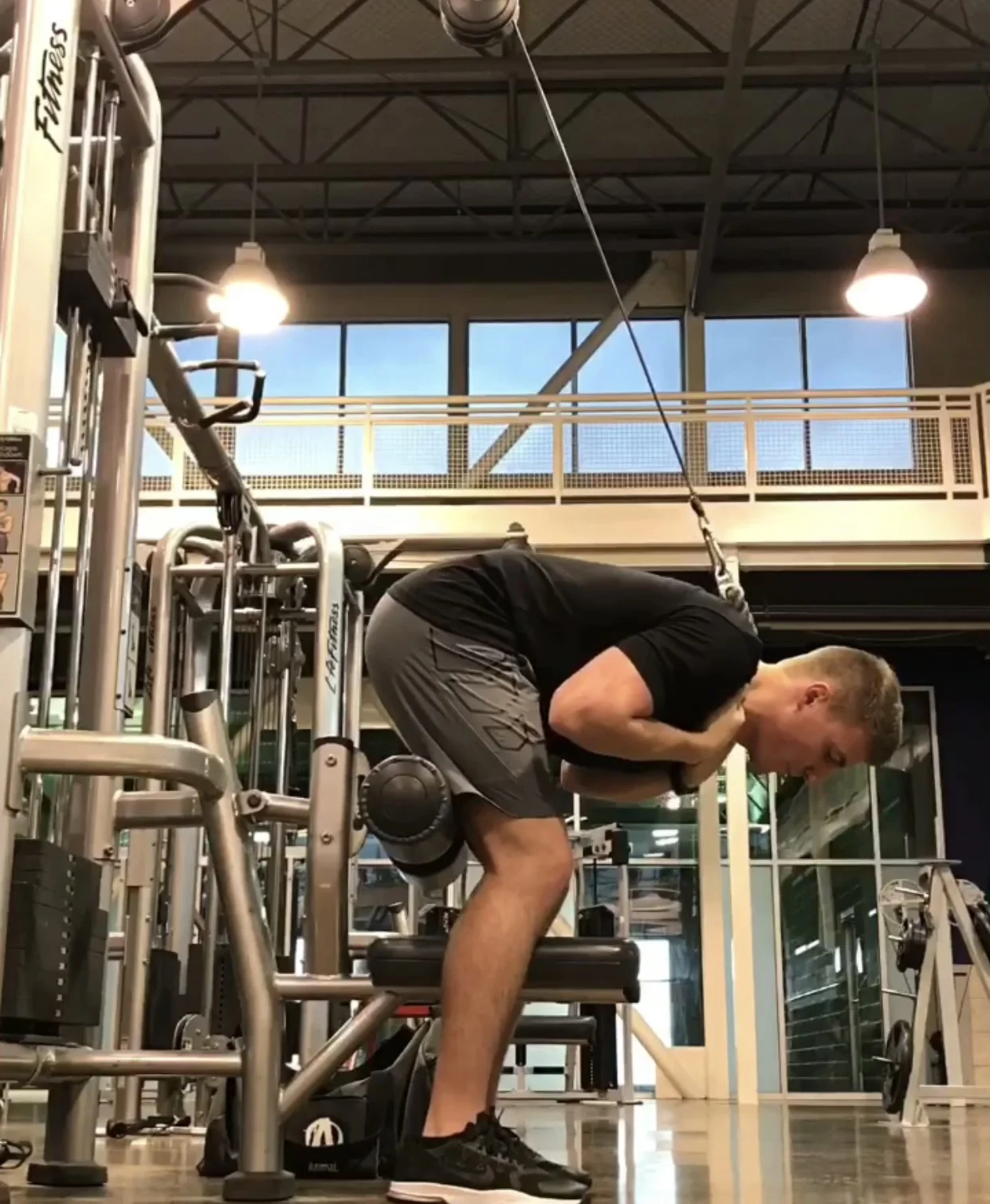 Weighted Cable Crunch