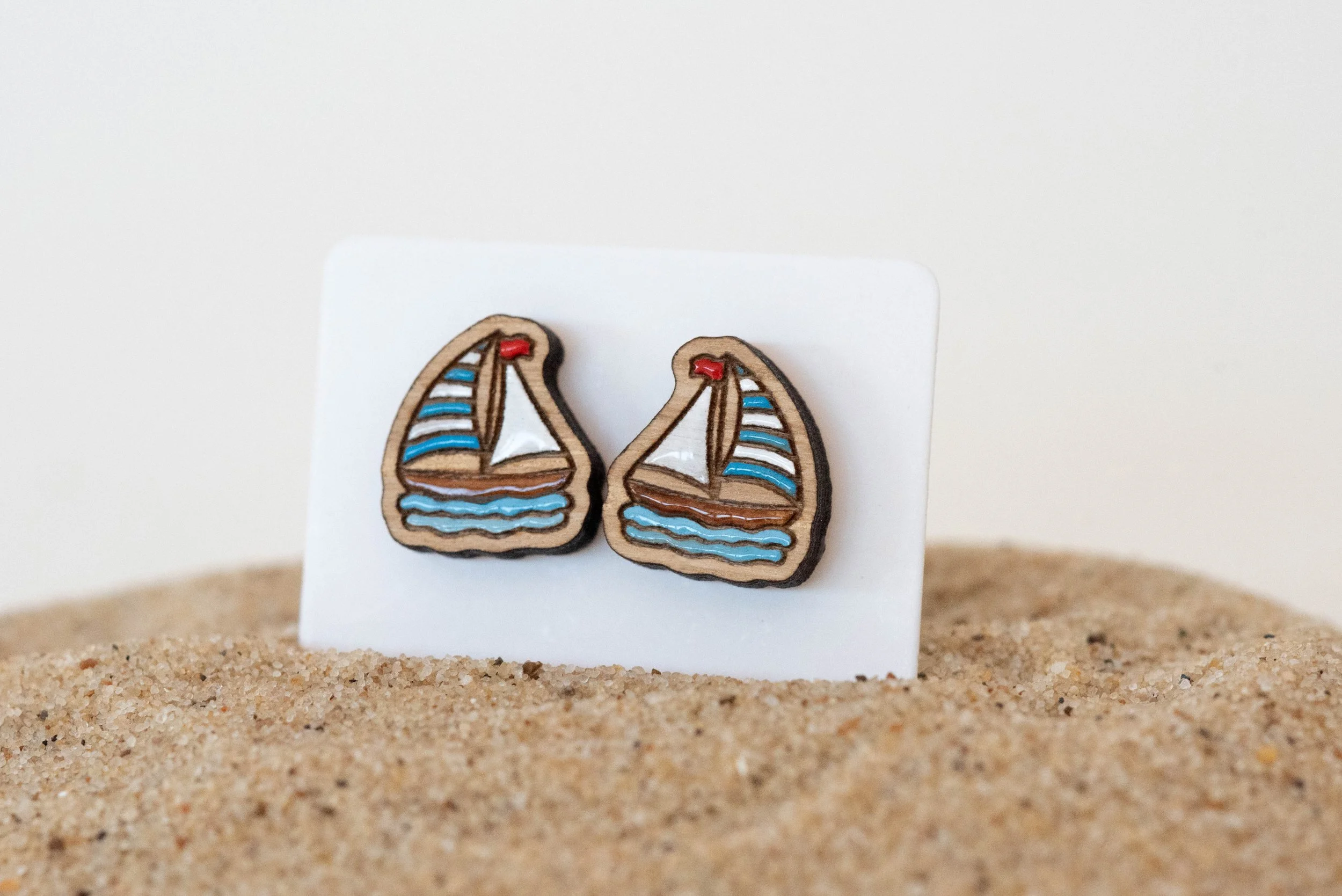 Sailing Ship Stud Earrings 3.jpg