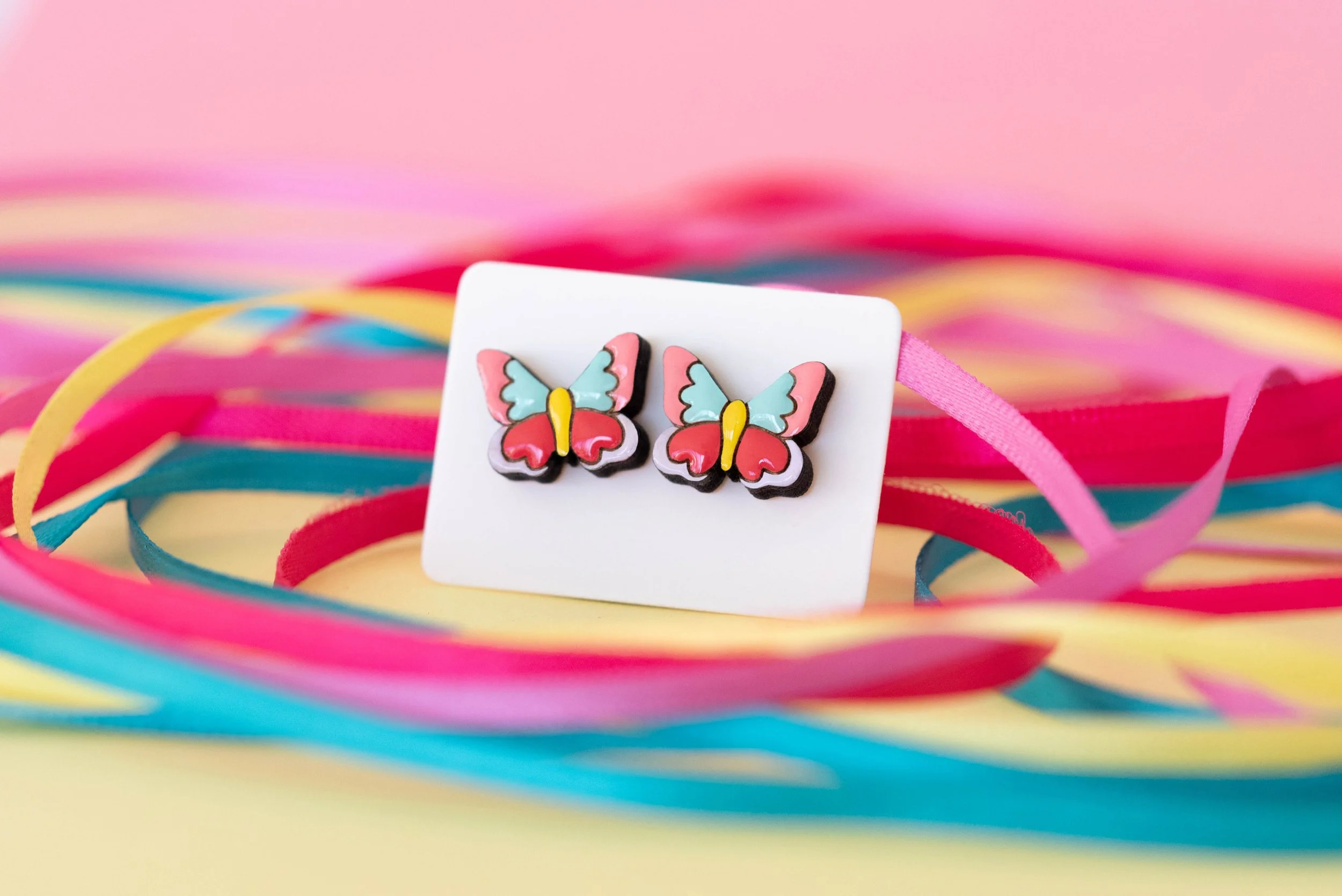 Butterfly Stud Earrings Scalloped 2.jpg