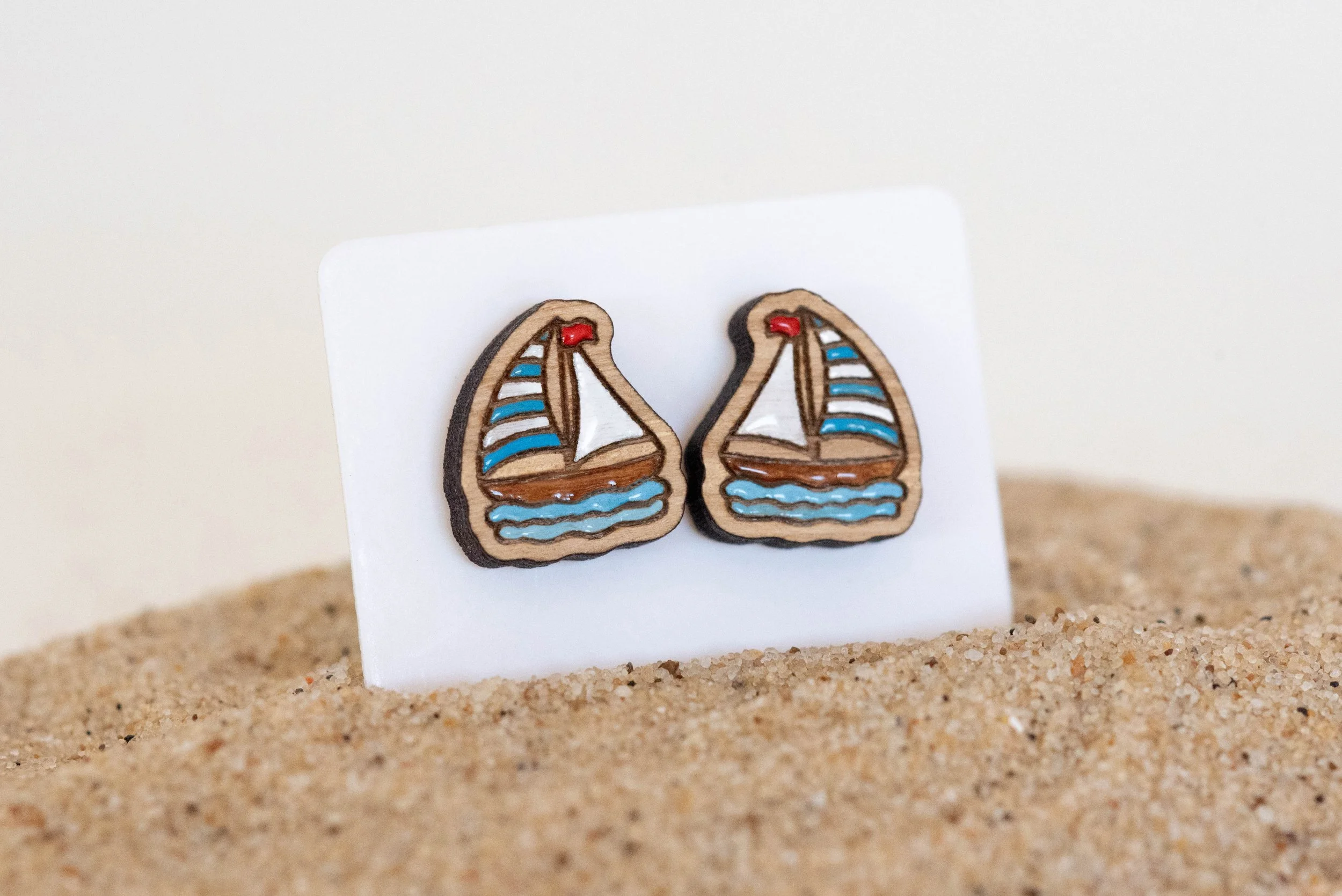 Sailing Ship Stud Earrings 2.jpg