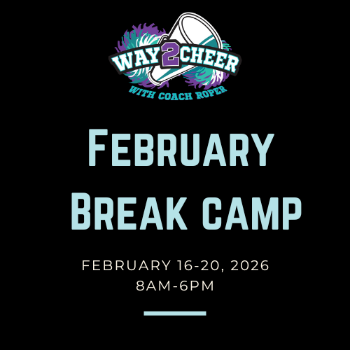 Way2Cheer February Break Camp (Feb. 16-20, 2026)  