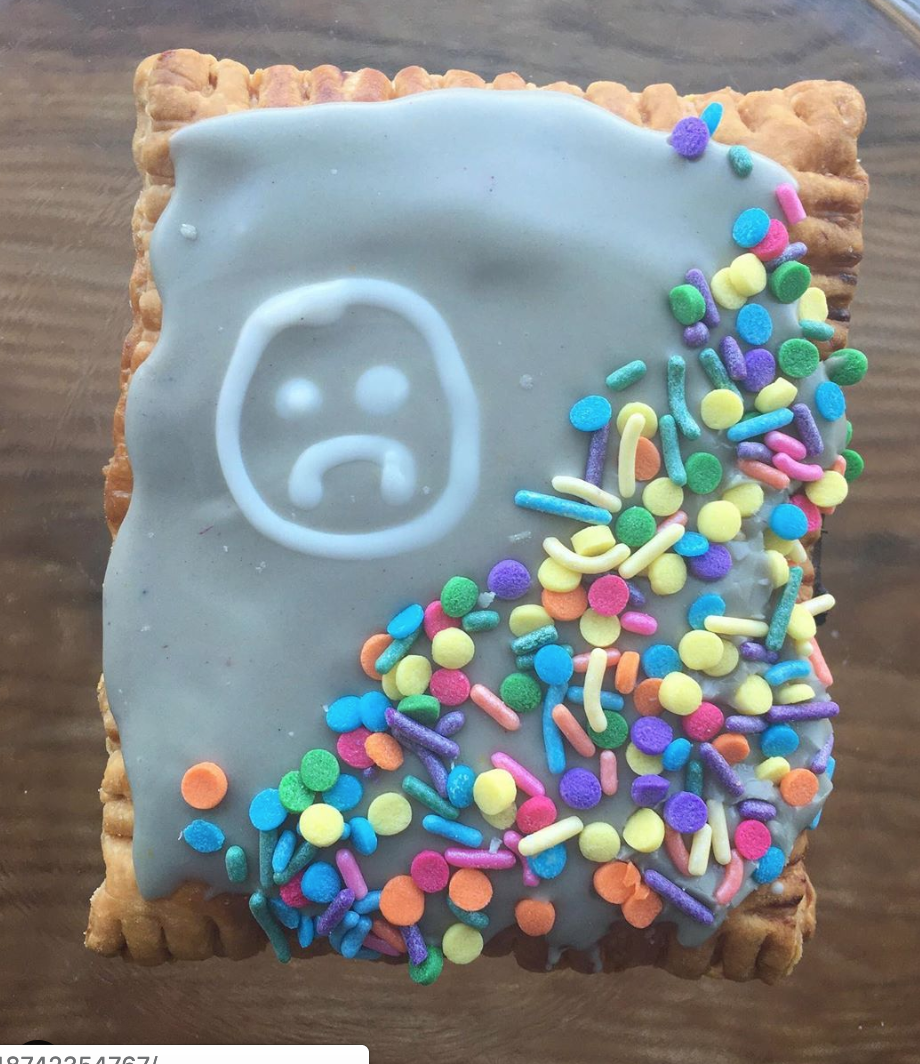 Our Depressed Tiny Tart (sad on the outside, delicious and beautiful on the inside)