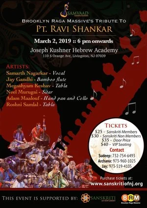 BRM Ravi Shankar Tribute in Livingston, NJ