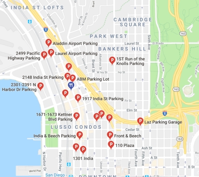 little italy san diego map The Best Parking Options In Little Italy San Diego little italy san diego map