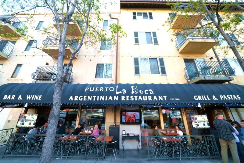 Outdoor Dining at Puerto La Boca Restaurant in Little Italy