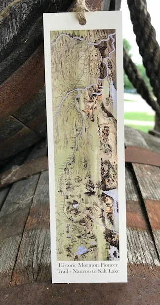 Mormon Trail Map - Bookmark LDS Art Latter Day Saint