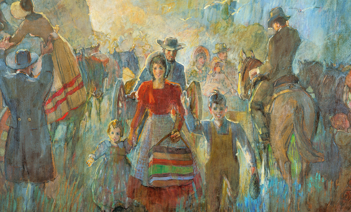 Temple Recommend Holder handcart pioneers LDS Mormon