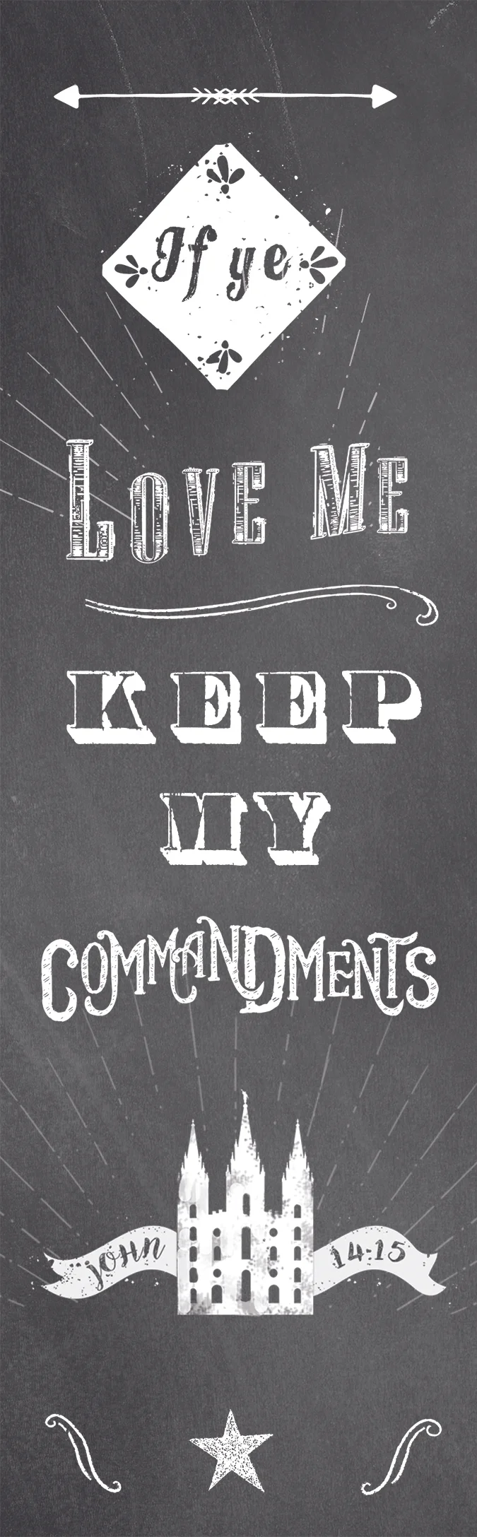 2019 LDS Youth Theme Book Mark, LDS Art, Mormon Art Latter Day Saint (Copy)