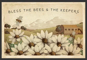 Bless the Bees & The Keepers Vintage Art LDS Mormon Latter Day Saint
