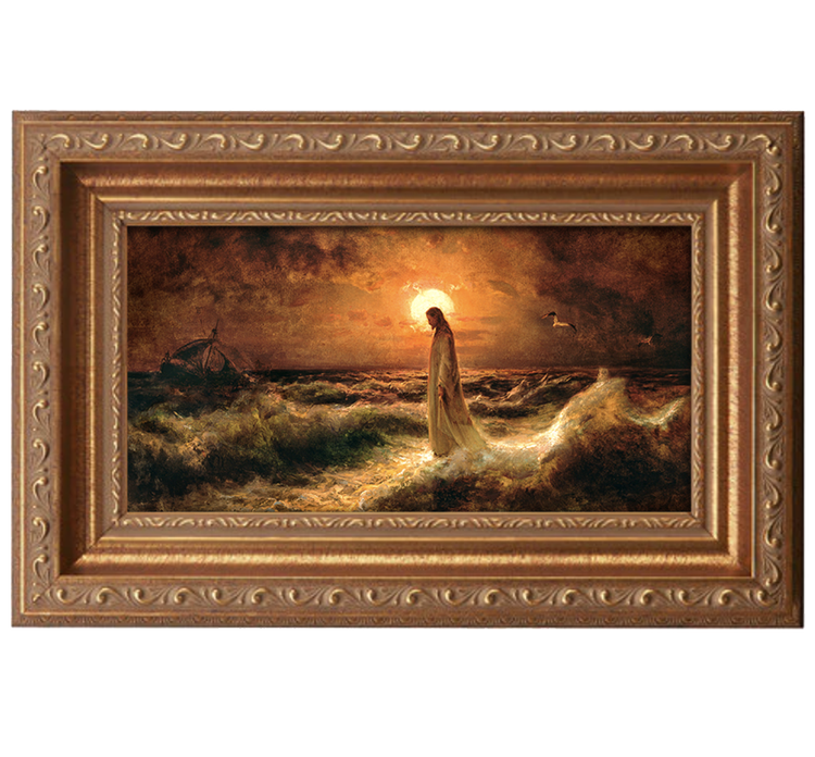 Jesus Christ Walking Water Julius Von Klever Counted Cross Stitch Pattern