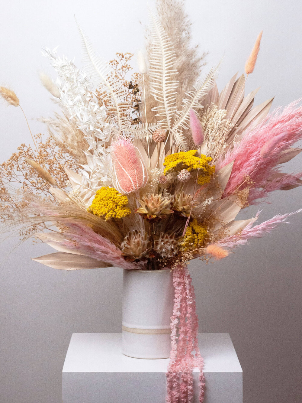 Pink Dried Flower Arrangement — Walden Floral