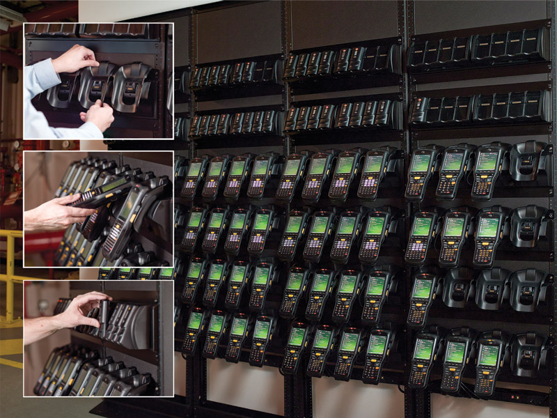 Innovative charger and backroom management system